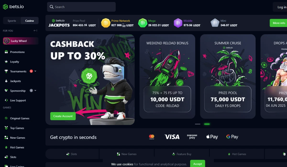 Casino Review of Bets.io