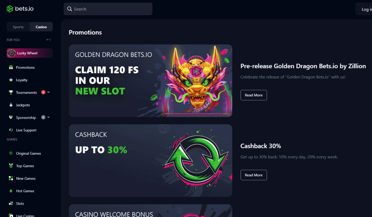 Bets.io Bonuses and Promotions