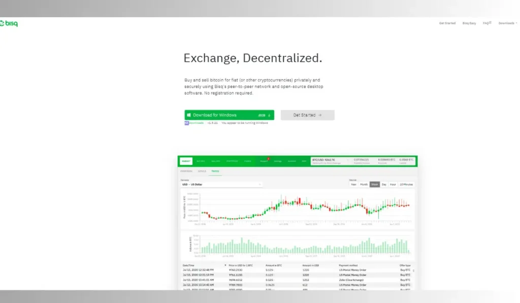 Bisq crypto exchange