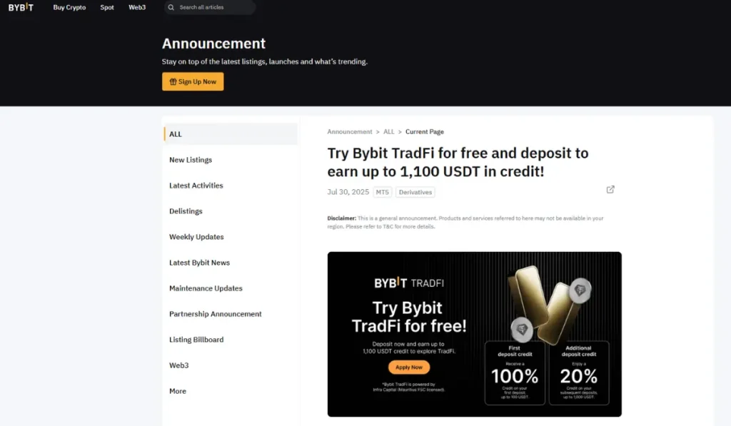 Bybit crypto exchange