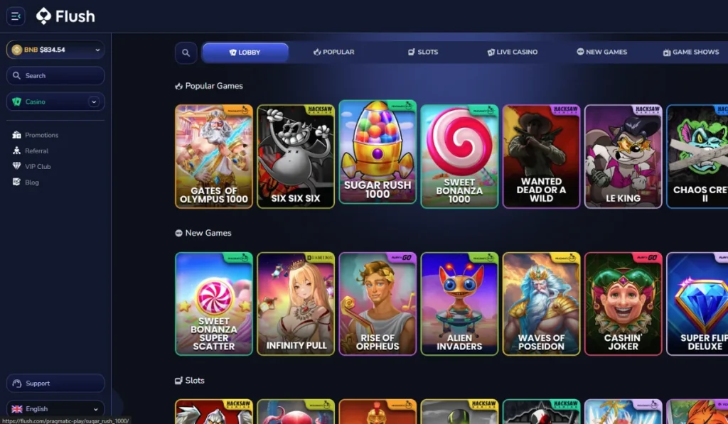Flush Casino Games