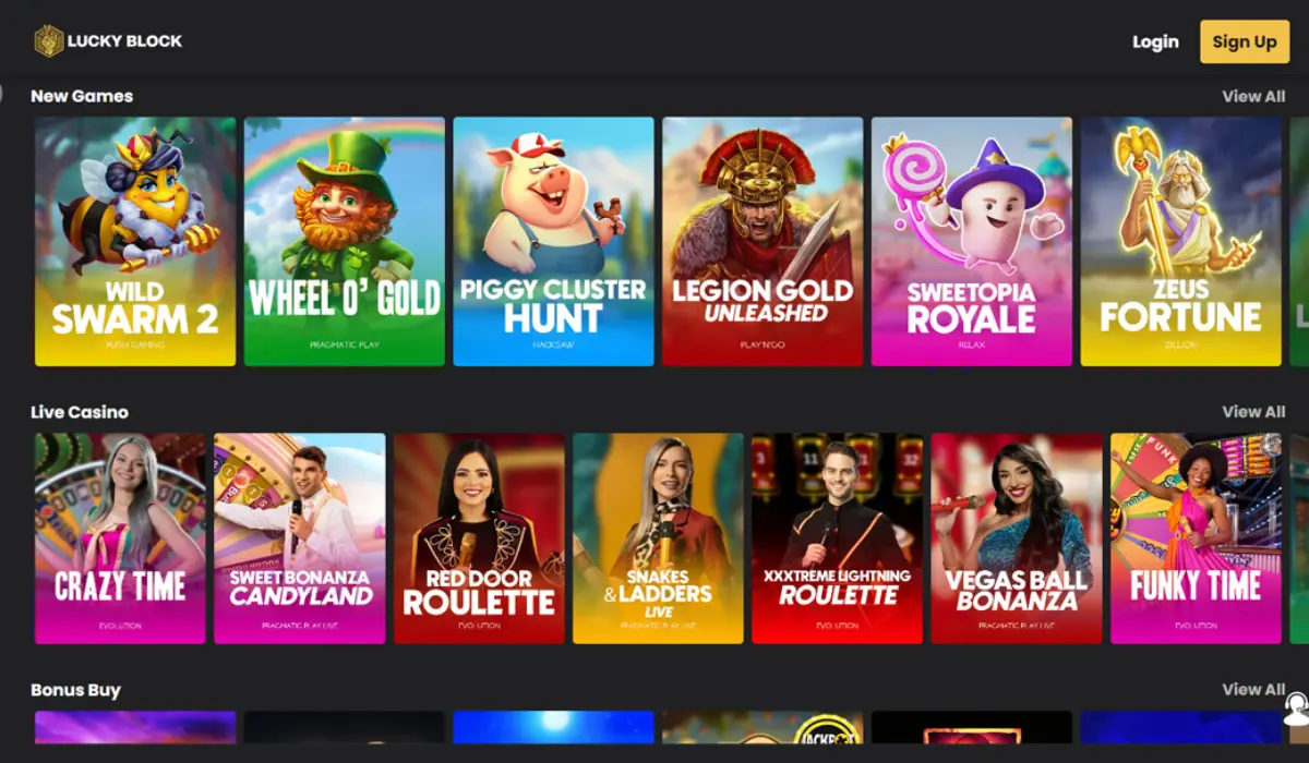 Lucky blocks casino