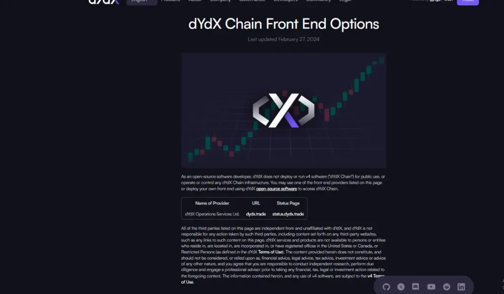 dydx crypto exchange