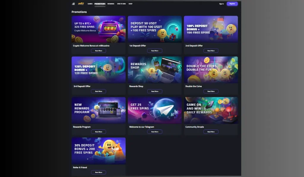 mBit Casino Promotions